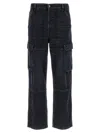 Diesel Black D-uty-cargo Jeans In Black