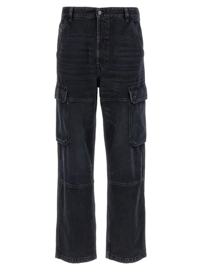 Diesel 'd-uty-cargo' Jeans In Black