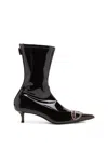 Diesel D-venus-ankle Boots In Liquid Pu In Multi