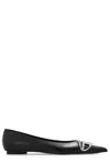 Diesel D-venus-ballerina Flats In Nappa Leather In Black