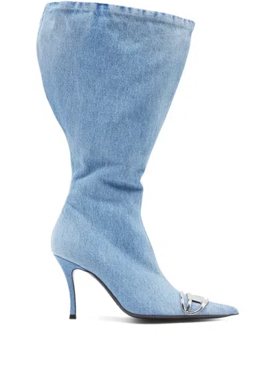 Diesel D. Venus Boots In Blue
