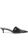 Diesel Black D-venus Kittie B Mules In T8013