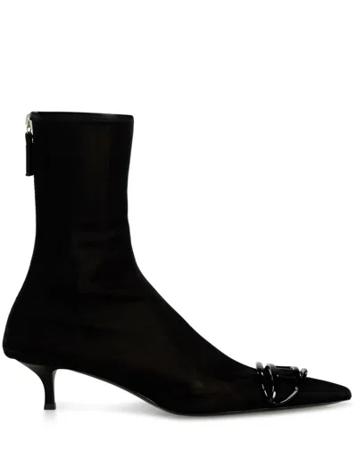 Diesel D-venus Kittie Bit Boots In Black