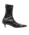 Diesel D-venus-stivali A Calzino Con Placca Oval D In Black