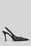 Diesel D Venus Pumps In Black Leather In Black