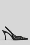 Diesel D Venus Pumps In Black Leather In Black
