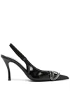 Diesel D-venus Sb Leather Pumps In Black