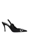 Diesel D-venus Sb Leather Pumps In Black