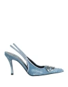 Shop Diesel D-venus Sb Woman Pumps Blue Size 7 Textile Fibers
