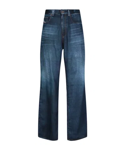 Diesel D-viker Loose-fit Jeans In Blue
