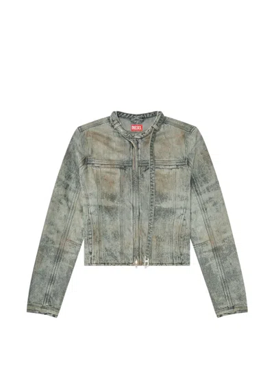 Diesel D-vulmar-fsi Denim Jacket In Multi