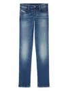 Diesel Classic Straight-leg Jeans With Medium Blue Wash In Blue