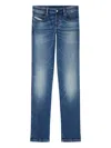 Diesel Classic Straight-leg Jeans With Medium Blue Wash In Blue