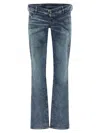 Diesel Waistband Jeans With Pockets And Loops In Blue