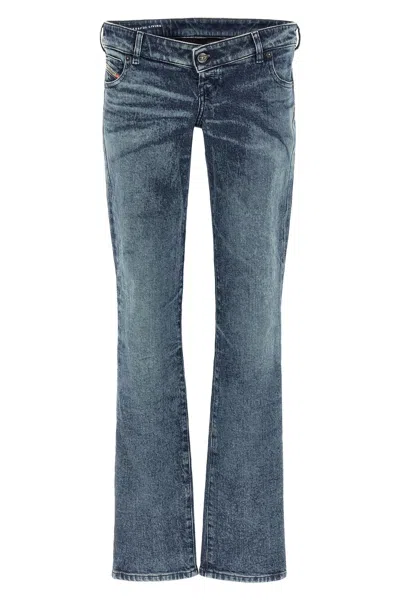 Diesel Waistband Jeans With Pockets And Loops In Blue