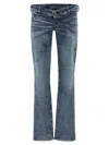 Diesel Waistband Jeans With Pockets And Loops In Blue