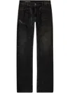 Diesel Wide-leg Trousers With Pockets And Belt Loops