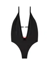 Diesel Daisydnm Onepiece Swimsuit In Black