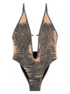Diesel Daisy-dnm Swimsuit In Pink