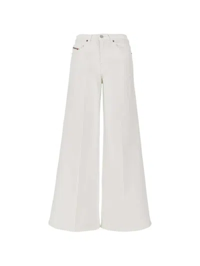 Diesel D-akemi Flared Jeans In White