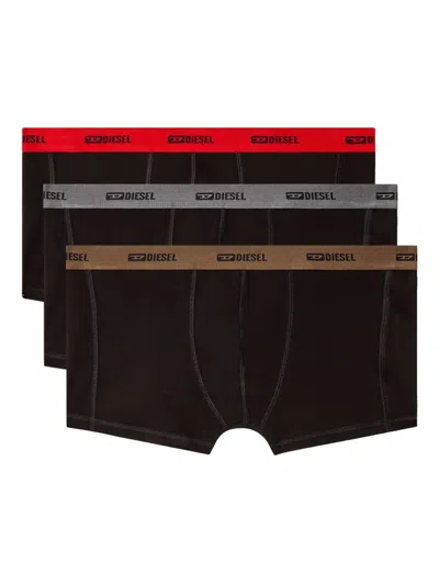 Diesel Damien Boxers (pack Of Three) In Black
