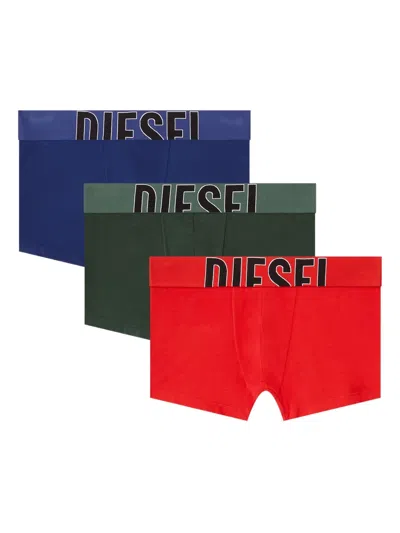 Diesel Damien-d-pop-3pack-55 Boxer Briefs In Red
