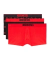 Diesel Valentine's Day Damien-gft Boxers (pack Of Three) In Red