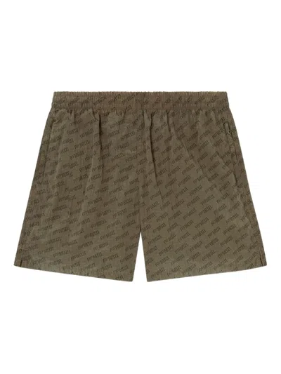Diesel Daniel Monogrammed Swim Shorts