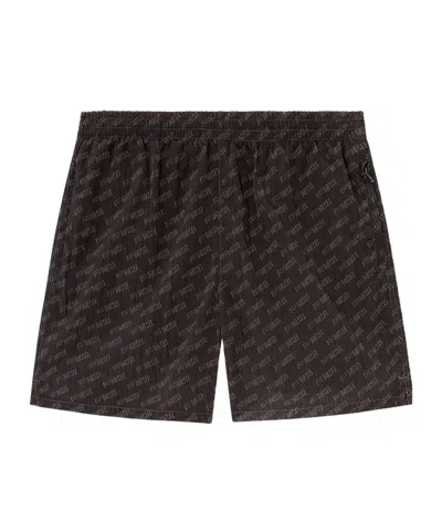 Diesel Daniel Patterned Swim Shorts In Black