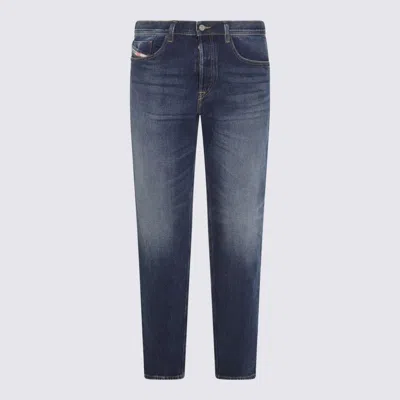 Diesel Dark Blue Cotton Denim Jeans