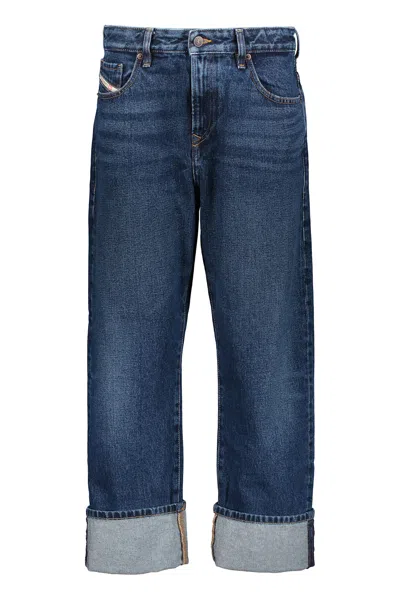 Diesel Dark Blue Denim Trousers Versatile
