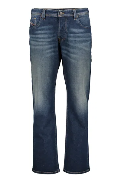 Diesel Dark Blue Jeans In Animal Print