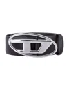 Diesel Classic Logo Plaque Buckle Belt In Brown