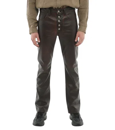 Diesel Dark Brown Straight Pants