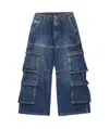 Diesel Dark Faded Straight Jeans In Blue