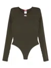 Diesel Oval-d Bodysuit In Black