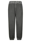 Diesel Dark Grey Sweatpants With Relaxed Fit And Textured Fabric In Gray