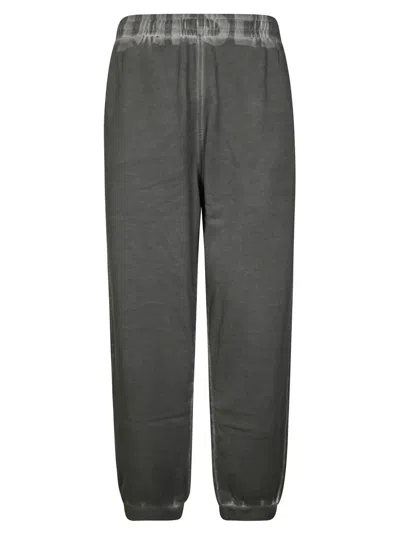 Diesel Dark Grey Sweatpants With Relaxed Fit And Textured Fabric In Gray
