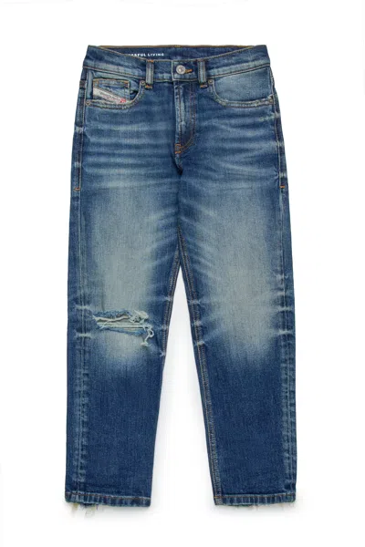 DIESEL JEANS STRAIGHT SCURO CON STRAPPI