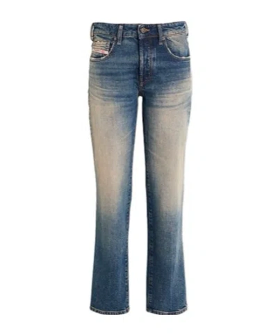 Diesel Dark Straight-leg Jeans In Blue