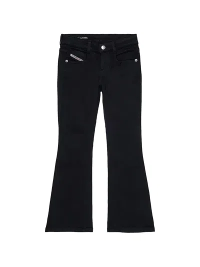 Diesel Kids' 디어리 부츠컷 진 In Black