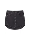 Diesel Short Skirt With Pockets And Belt Loops In Black