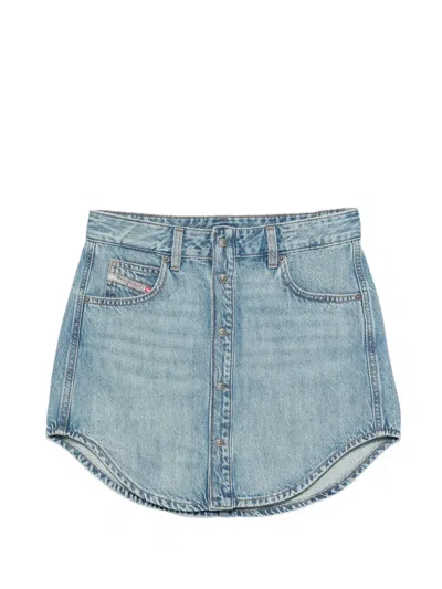 Diesel De-ard Mini Skirt In Blue