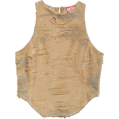 DIESEL DIESEL® DE-ASTRO-FSG TROMPE L'OEIL DENIM TANK