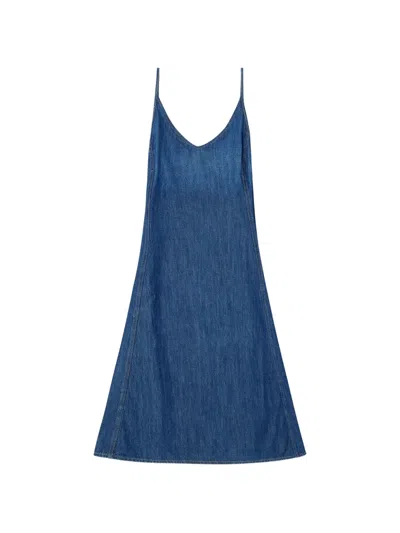 Diesel De-beld-d Midi Dress In Blue