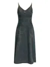 Diesel De-beld-s V-neck Denim Dress