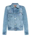 Diesel Trucker Jacket In Denim In Blue