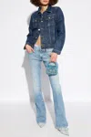 Diesel Zip Up Denim Jacket In Navy Blue