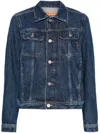 Diesel Zip Up Denim Jacket In Blue