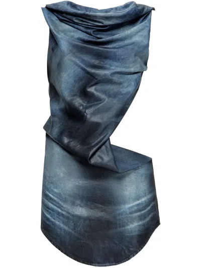 DIESEL OPEN-BACK MINI DRESS